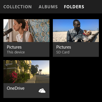 fotogrāfijas app Windows 10 mobilais