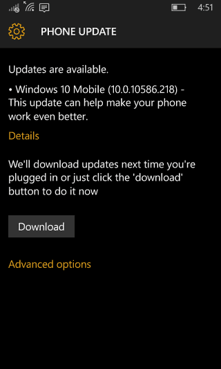 Windows 10 Mobile aprīļa atjauninājums