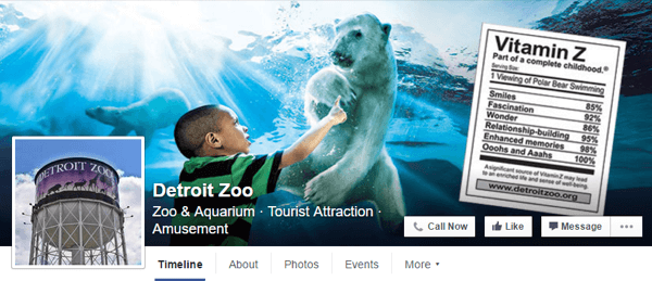 facebook vāka foto detroitas zooloģiskais dārzs