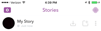 Saglabājiet visu savu Snapchat stāstu katras dienas beigās.