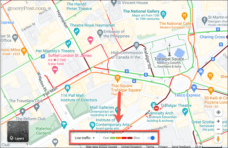 google maps tiešraides satiksmes josla