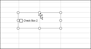 izvēles rūtiņa ir ievadīta Excel izklājlapā