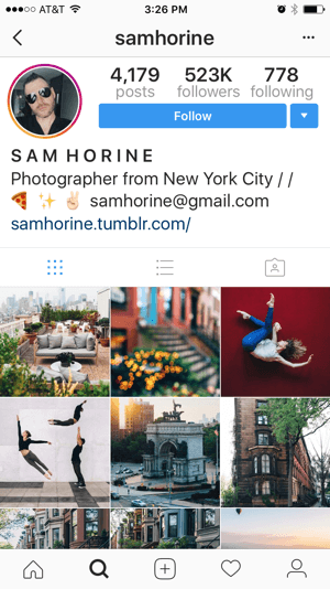 Lai sazinātos ar Instagram ietekmētāju par stāstu pārņemšanu, meklējiet kontaktinformāciju viņu Instagram profilā.
