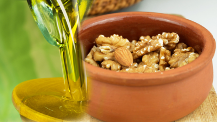 Ieguvumi no olīveļļas, valriekstu un mandeļu maisījuma