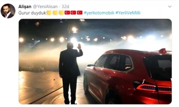 Prezidenta Erdogana vietējā automašīnu dalīšana satricināja sociālos medijus! Sekotāju skaita pieaugums ...