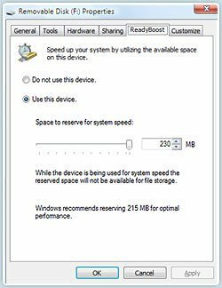 Kā palielināt Windows 7 un Vista veiktspēju, izmantojot programmu ReadyBoost