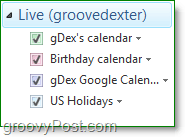 importēt google kalendāru Windows Live