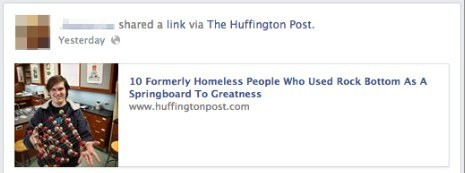kopīgoja saiti, izmantojot Huffington pastu