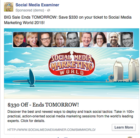 SMMW15 facebook reklāma