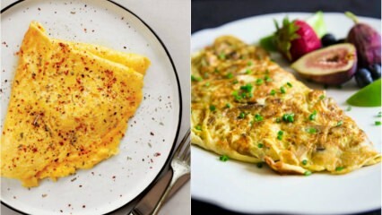 Kā tiek pagatavota omlete? Kādi ir omletes pagatavošanas triki? Cik kaloriju ir omletes?