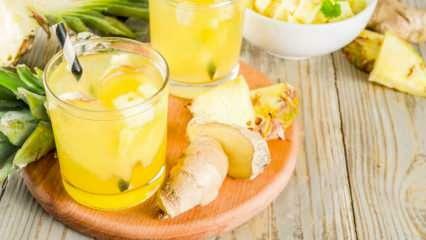 Kā pagatavot prettūskas limonādi? Detox recepte tūskas mazināšanai ar ananāsiem! Atbrīvojoša detox recepte