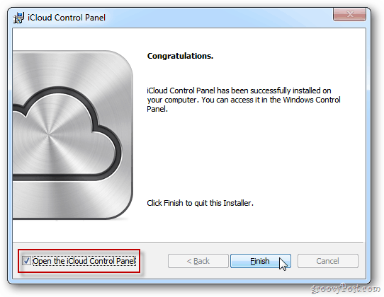 iCloud instalēšanas vednis