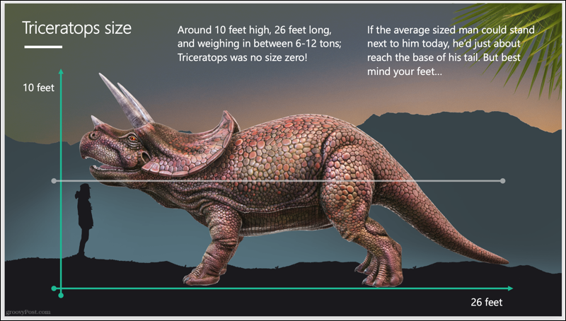 Triceratops slaidrāde
