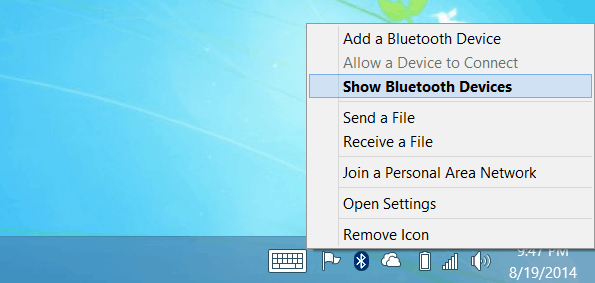 Rādīt Bluetooth ierīces