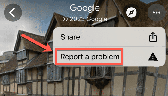 Google Maps ziņo par problēmu