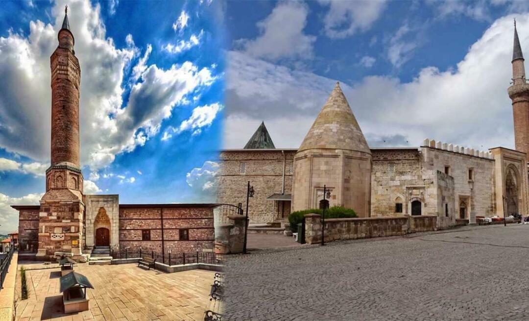 UNESCO pasaules mantojuma mošejas no Ankaras un Konijas. Arslanhane mošeja un Eşrefoğlu mošeja
