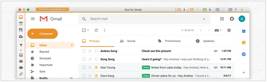 Kivi Gmail