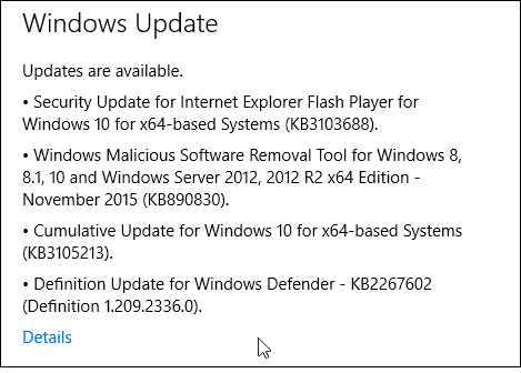Windows 10 atjauninājums KB3105213