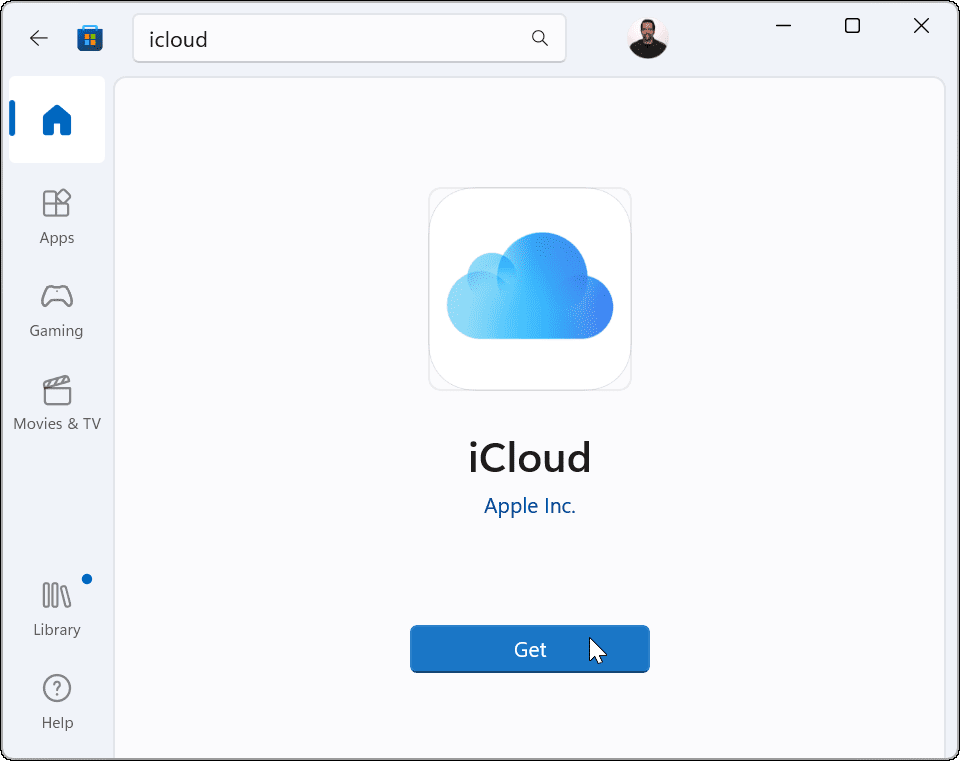 Savienojiet Apple iCloud ar lietotni Windows 11 Photos