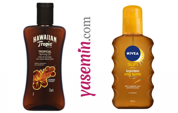 HAWAIIAN TROPIC Sun Oil Coconut F0 200ml & NIVEA saules aizsargkrēms un iedeguma aerosols 50 200 ml