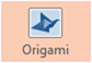 Origami PowerPoint pāreja
