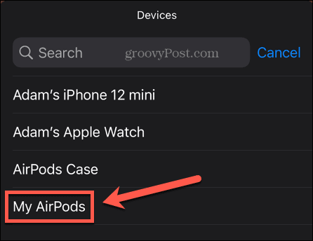 iphone select airpods akumulatora logrīks
