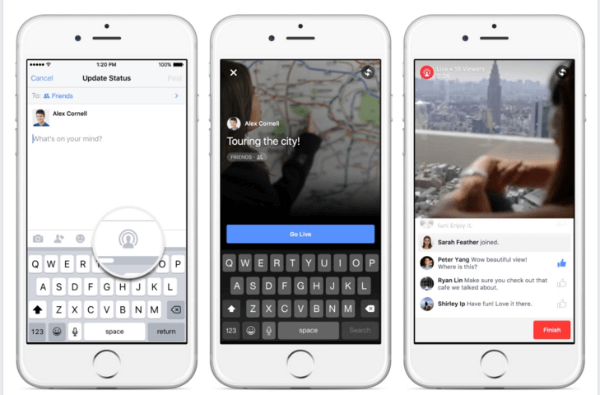 facebook paplašina video tiešraidi iPhone tālrunī