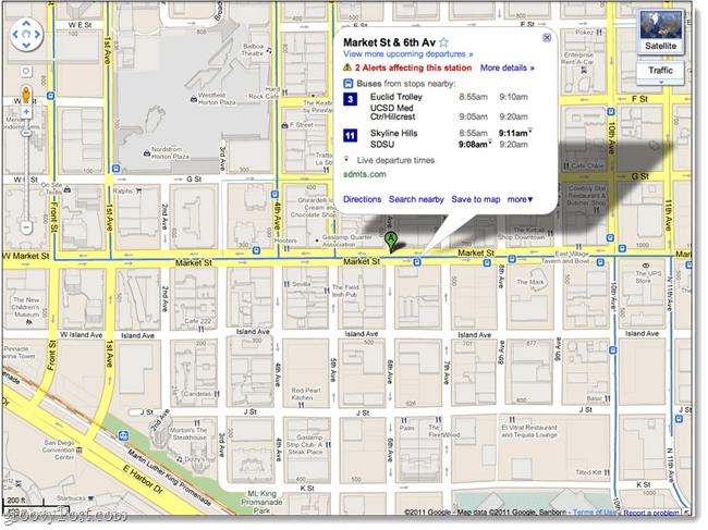 Izmantojiet Google Live Transit Updates, lai redzētu, vai neesat nokavējis autobusu