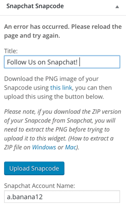 snapchat snapcode widget spraudnis