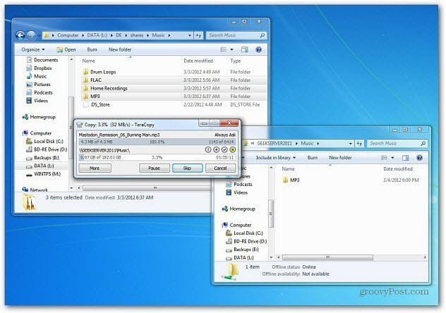 Windows 8: jaunas faila kopēšanas funkcijas izmantošana