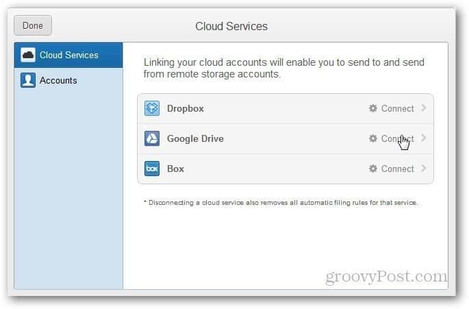 Automātiski sūtīt Gmail pielikumus uz Google disku, Dropbox un Box