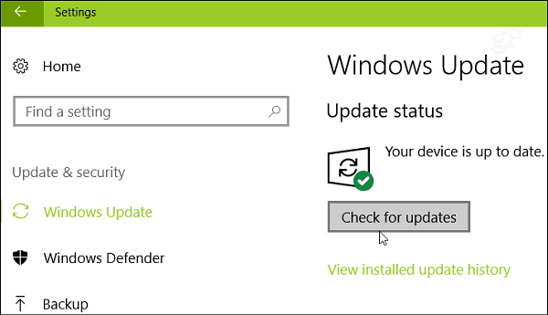 Windows atjaunināšana
