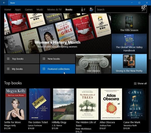 Windows 10 e-grāmatas