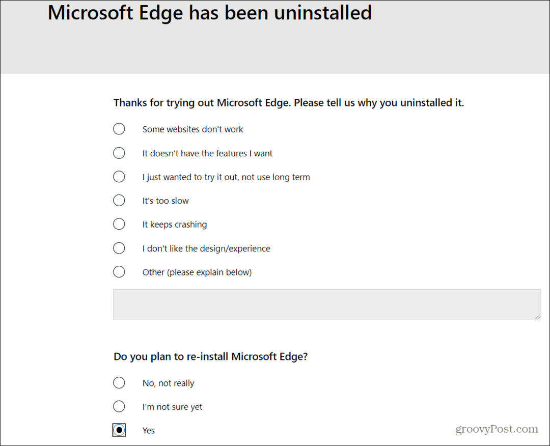 Kā atinstalēt Microsoft Edge no Windows 10