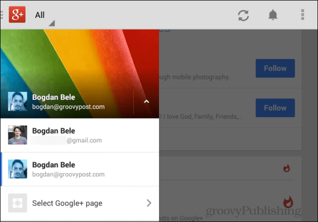 Google+ Android lietotne tiek atjaunināta: kā izmantot jaunās funkcijas