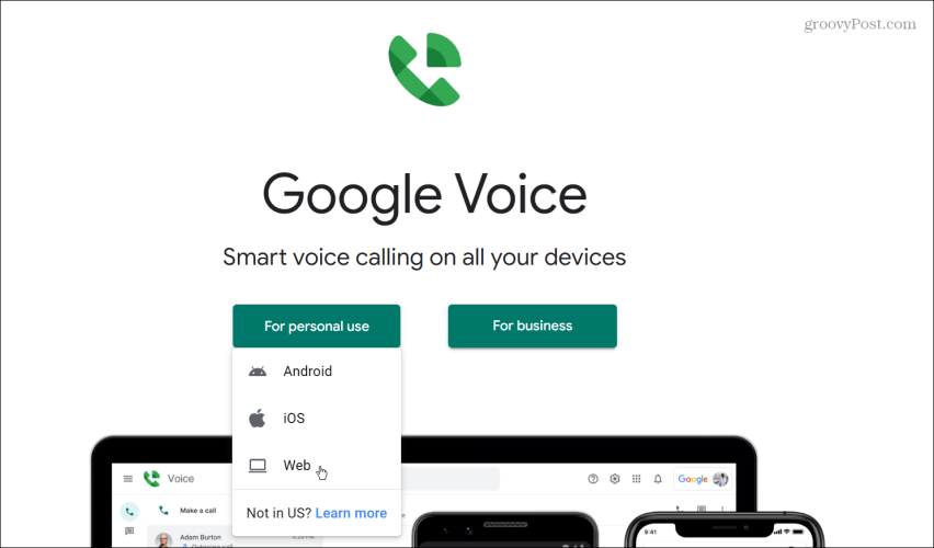 izmantojiet pakalpojumu Google Voice, lai veiktu zvanus no datora