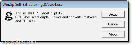 Kā instalēt ghostscript Windows 7 