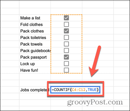 google lapas countif formula